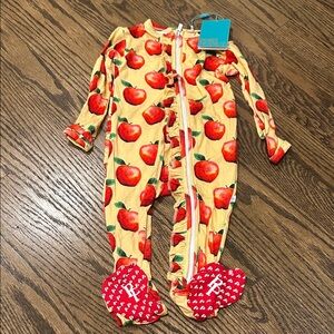 NWT Posh Peanut Yellow Apple Pajamas